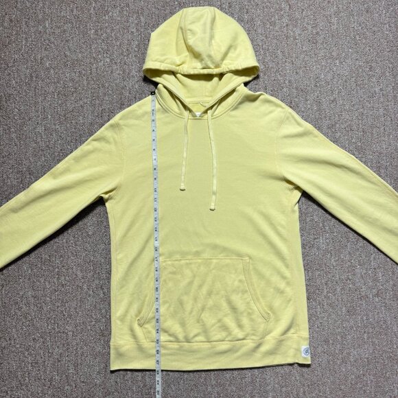 Reigning Champ Lightweight Terry Fleece Pullover Hoodie Yellow Medium - Picture 5 of 10